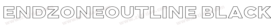 EndzoneOutline Black字体转换